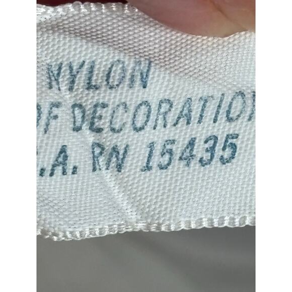 Vintage 70s Sheer White Lace Trim Maxi Nightgown Made In USA Eternal Romantic - Picture 11 of 12